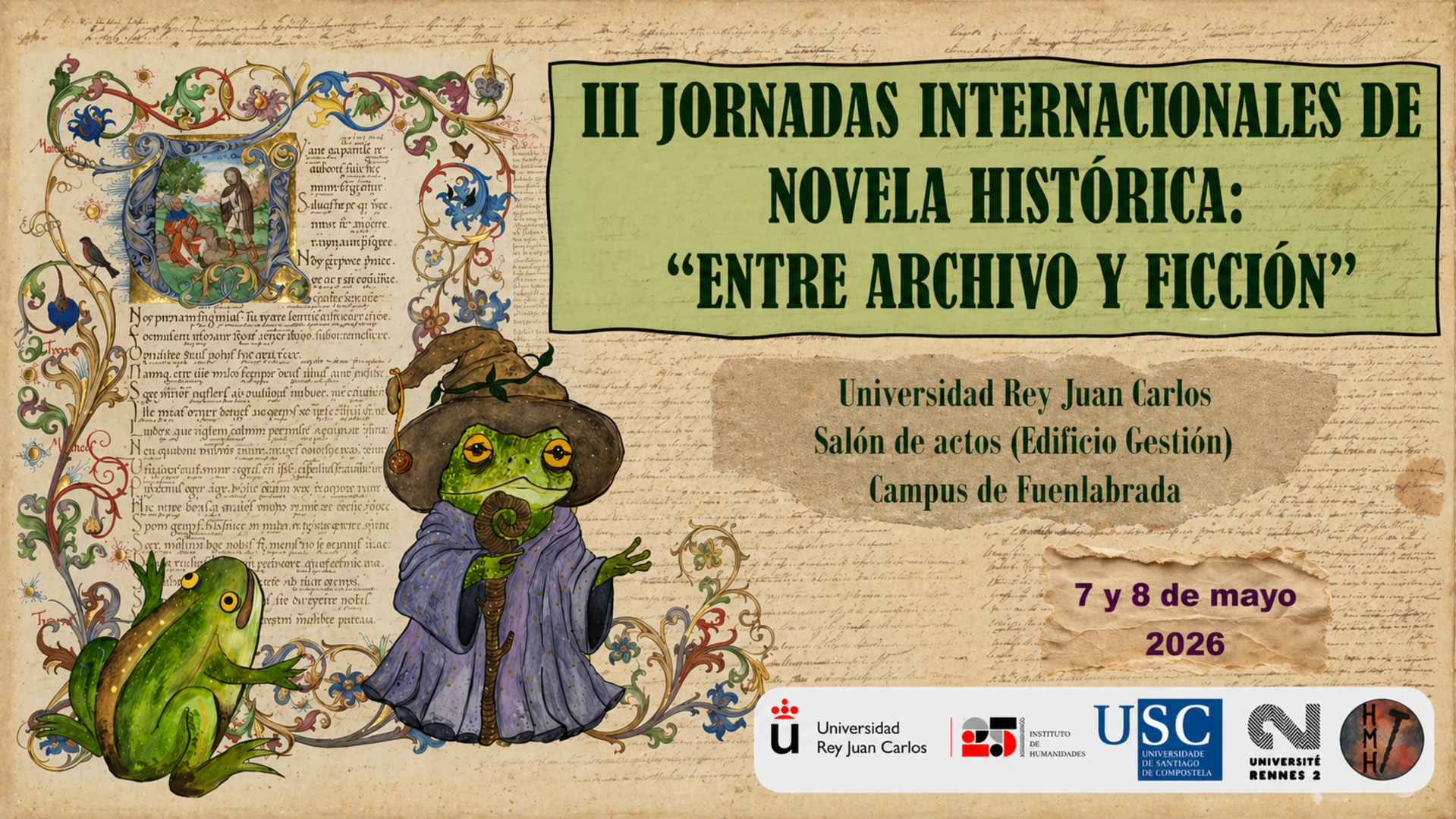 III Jornadas Internacionales de novela histórica: Entre archivo y ficción